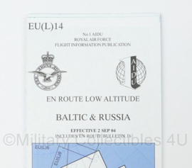 Royal Canadian Air Force Flight Information En Route Low Altitude Baltic & Russia EU(L)14 - 2 september 2004 - 26,5 x 12,5 cm - origineel