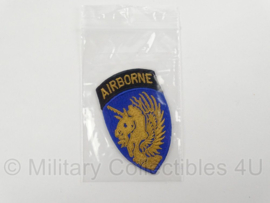 WO2 US  Airborne Division patch cut edge - afmeting 5 x 9 cm - replica