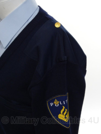 Nederlandse politie V hals trui met emblemen  - Maat 4  = Medium  - origineel