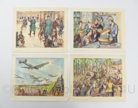 Zoo was Nederland in de Winter 1944-45 - vastgelegd in reproducties naar aquarellen door AUG vd Linde - origineel