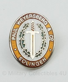 WO2 Duitse messen fabrikant Paul Weyersberg speld - 2 x 1,5 cm - replica