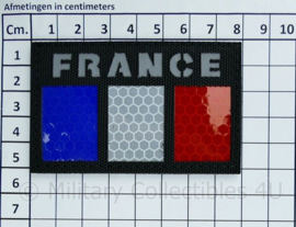 Franse leger infrarood patch - Black - met klittenband - FRANCE   - 5 x 8 cm