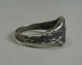 Ring - met helm en Duits kruis - 21mm.