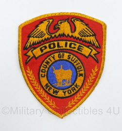 Amerikaanse Politie embleem American Police County of Suffolk New York patch - 12 x 10 cm - origineel