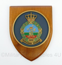 KLU Koninklijke Luchtmacht CADSQ Cadettensquadron Koninklijke Militaire Academie wandbord - 14 x 1,5 x 18 cm - origineel