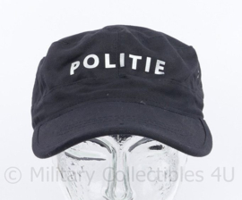 Politie veldpet met opdruk "Politie" - ZWART - maat S, M, L of XL