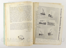 Boek Marine Rundschau - 1903 t/m 1908 - set van 4 boeken - origineel