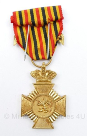 Medaille van Belgische Verdienste Ereteken orde kruis L'union Fait La Force Wo2 - 9 x 4 cm -  origineel