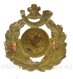 WO2 Britse Royal Marines Cap Badge, Light Infantry cap badge - afmeting 4 x 4,5 cm - origineel