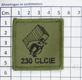 KL Nederlandse leger Defensie 230 CLCIE 230 Cluster Compagnie borstembleem - met klittenband - 5 x 5 cm - origineel