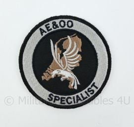 Nederlandse Politie DSI Speciale eenheid AE&OO Specialist Afdeling Expertise & Operationele Ondersteuning embleem - met klittenband - diameter 9 cm