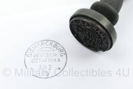 WO2 Duitse replica Bismarckburg Deutsch Ostafrika stempel - replica