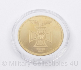 WO2 Duitse Reichsbank coin in case - diameter 5 cm - topstaat - replica