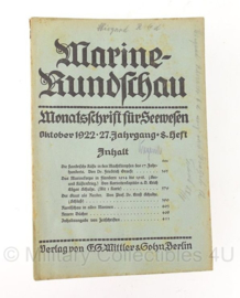 Marine Rundschau boekenset 1922 - set van 3 - origineel