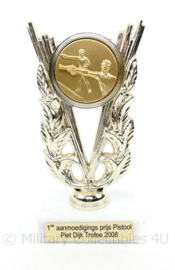 Korps Mariniers 1e aanmoedigingsprijs Pistool Piet Dijk Trofee 2008 - 17 x 7,5 x 5,5 cm  - origineel