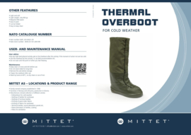 Noorse leger Korps Mariniers overschoen Mittet AS Pulloverboot Thermal Overboot Cold Weather - nieuw in verpakking - maat 45-46 - origineel