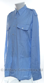KMAR Koninklijke Marechaussee overhemd lichtblauw - LANGE mouw - gebruikt - maat 40-5 - origineel