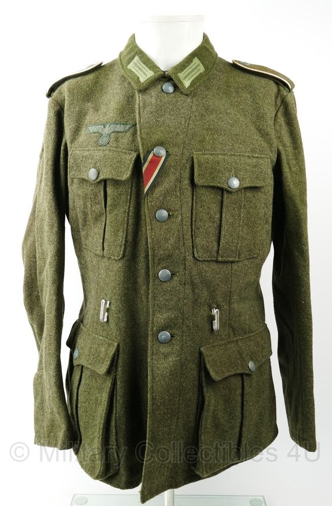 WO2 Duitse M40 feldbluse Obergefreiter - maat 104L -- replica