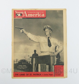 WO2 US Young America The National News Weekly for Youth Magazine tijdschrift - March 15, 1945 - 34,5 x 27 cm - origineel