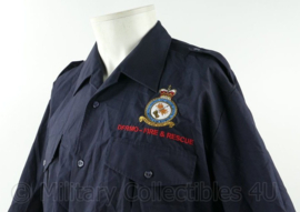 Britse RAF Royal Air Force DFRMO Fire & Rescue uniform shirt - maat 17"/43 cm - nieuw - origineel