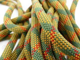 Korps Mariniers Edelrid klimtouw  geel/groen/ rood - 7,5  meter lang - origineel