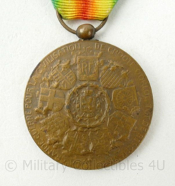 Belgische overwinningsmedaille 1914-1918 - 10 x 4 cm - Origineel