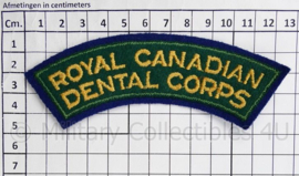 WO2 Canadees paar shoulder Titles Royal Canadian Dental Corps - 13 x 3 cm - origineel