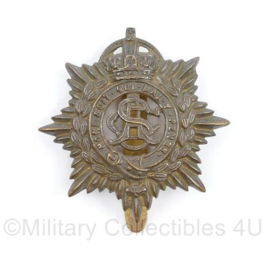 Wo2 Britse cap badge Royal Army Service Corps - Kings Crown - 5 x 4,5 cm - origineel