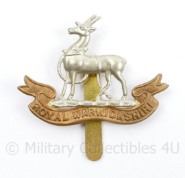 WO2 Britse Cap badge Royal Warwickshire Regiment - 5,5 x 5,5 cm - origineel