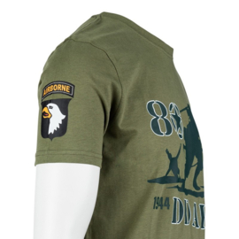 D-Day 80th Anniversary t-shirt GROEN - maat Small t/m XXL