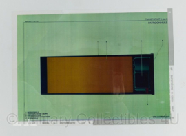 Defensie informatie sheet Patroonhuls - 29,5 x 21 cm - origineel