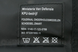 KL Nederlandse leger foudraal onderhoudsmiddelen schoeisel schoenpoets 2022 zwart - nieuw in verpakking - origineel