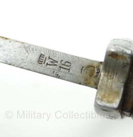 WO1 Duitse M1898/05 KURZ 1916 G98 bayonet ingekort - met schede en koppelschuh - Waffenfabrik Mauser AG Oberndorf - origineel