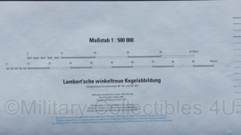 Topografische kaart Süddeutschland 1 : 500 000 - 140 x 110 cm - origineel