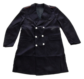 Donkerblauwe Italiaans Carabinieri politie uniform mantel - rode bies  - maat 50 origineel