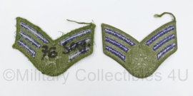 USAF US AirForce Senior Airman mouwemblemen SET - 10 x 8 cm - origineel