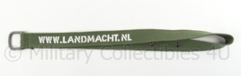 KL Landmacht draagriem met karabijnhaak  - www.Landmacht.nl - afmeting 46,5 x 3 cm - origineel