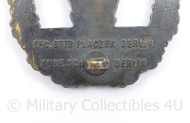 WO2 Duits Kriegsmarine Minensuchkriegsabzeichen - maker Otto Placzek Berlin - 5,5 x 4,5 cm - origineel