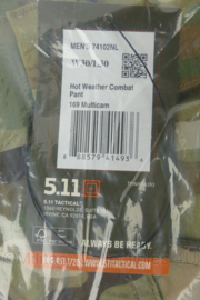 5.11 Men's Hot Weather Combat Pant Multicam - maat W30/L30 - nieuw in verpakking - origineel