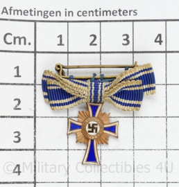 WO2 Duits miniatuur Mutterkreuz im bronze met lint - origineel