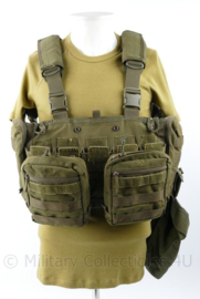 Tasmanian Tiger Defensie TT chest Rig MKII M4 met droppouch en Utility pouches Groen - origineel