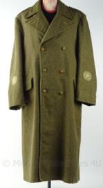 WO2 Britse leger mantel met rangen Company Sergeant-Major- wol - groen - maat L - origineel