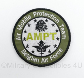 Belgische Luchtmacht AMPT Air Protection Team Belgian Air Force embleem - met klittenband - diameter 9 cm