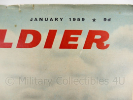 The British Army Magazine Soldier January 1959 - 30 x 22 cm - origineel