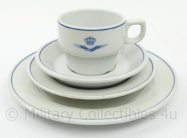 KLU Koninklijke Luchtmacht Royal Mosa kopje en schotel net borden set - origineel