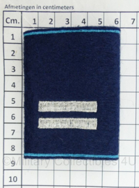 Belgische Gemeentepolitie epauletten Hulpagent verkorte cursus Brigadier PAAR - 8 x 6 cm - origineel