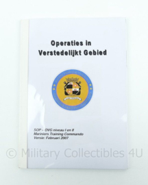 Mariniers Trainings Commando handboek operaties in verstedelijkt gebied - origineel