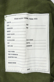 US Army Deceased Military Personnel Personal Effects bag - 27 x 15 x 18 cm - origineel