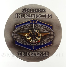 Franse Bureau decoratie - College Interarmees De Defense CID - diameter 7 cm - origineel