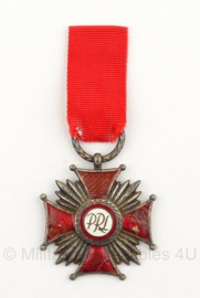 Poolse merit cross for bravery medaille Silver - 2nd class - origineel
